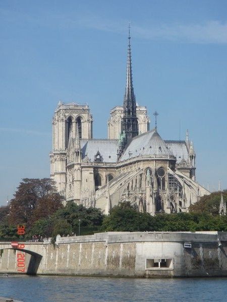 Notre Dame is even more beautiful from the Eastern side