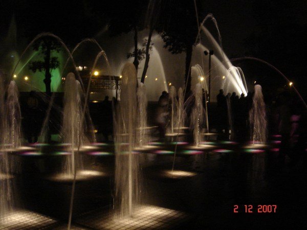 The children's play fountains