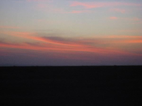 sunset near Nasca