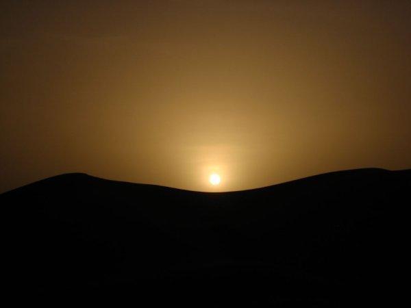 sunset in Erg Chebbi