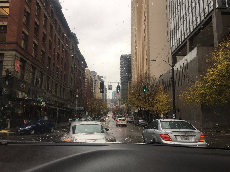 Driving through Downtown