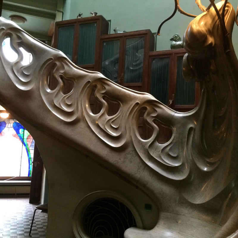 Amazing stair case in Gorky's house