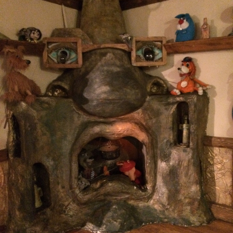 Scary stove in puppet museum 