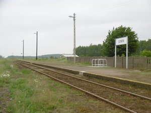Sowin Station where Allied prisoners arrived at Lambinowice.