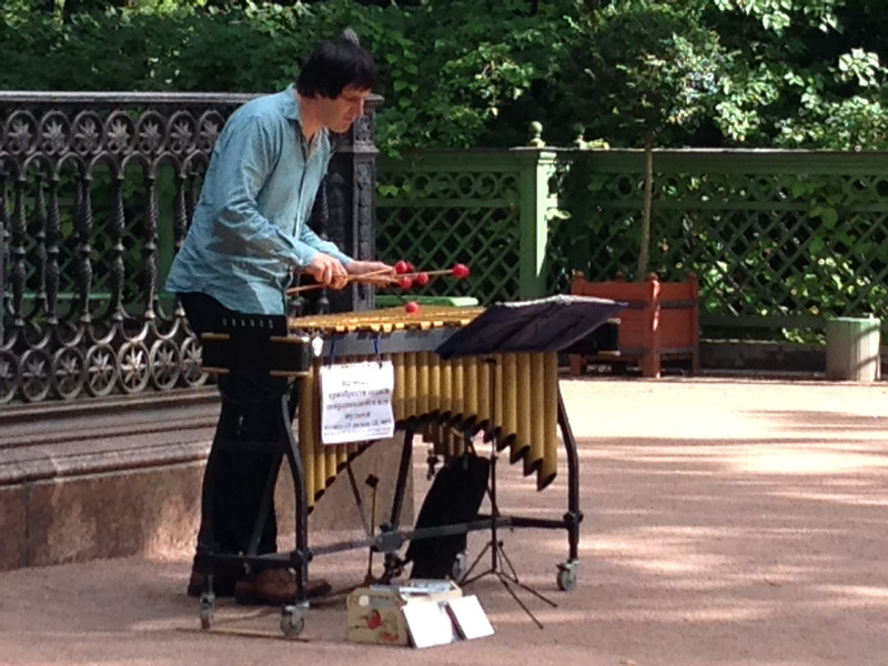 Vibraphonist in Summer Gardens