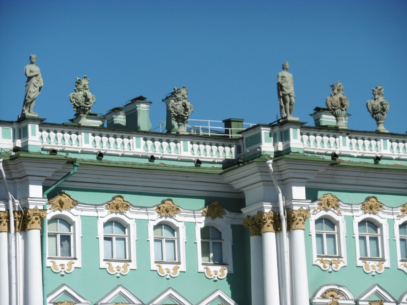 Statuary on top of Winter Palace