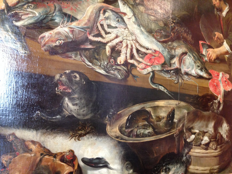 Frans Snyder's fish carnage... Spot the black cat