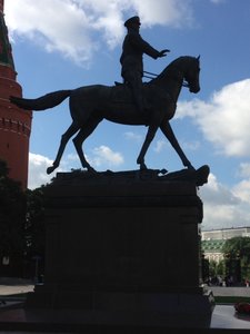 Horseman outside Kremlin