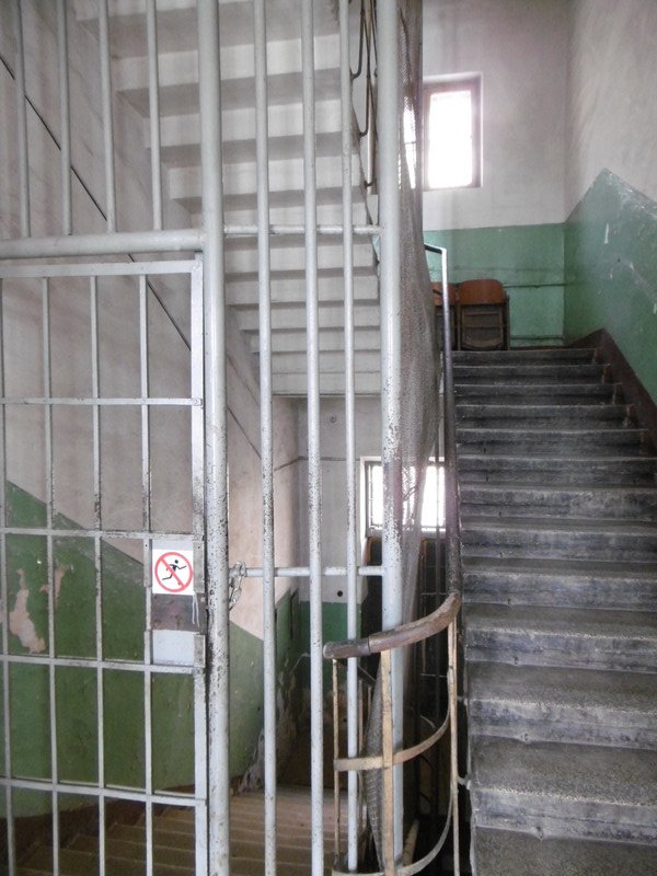 The stairs to the Lontskoho Street prison basement