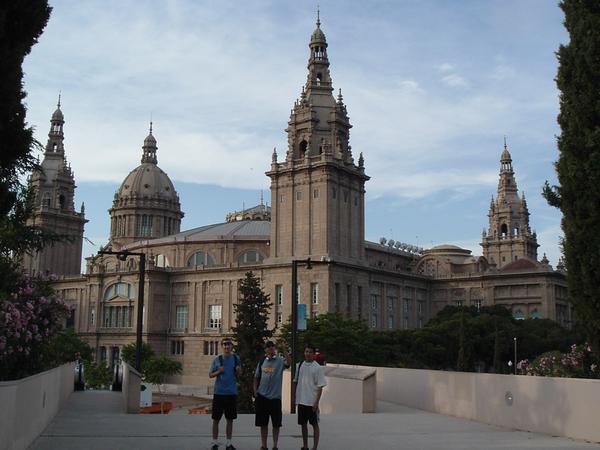 Graeme, Chester and Ryan in front of some really nice building that we don't know what is in Barcelona