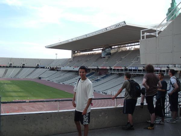 Here's Ryan at the Olympic Stadium