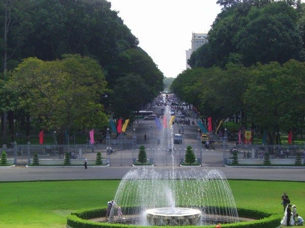 View from reunification palace