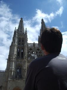 Contemplating the grand Burgos Cathedral