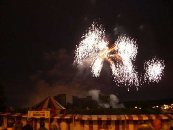 Fireworks over the castle