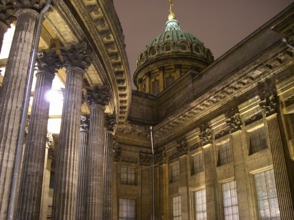 Kazan Cathedral by night