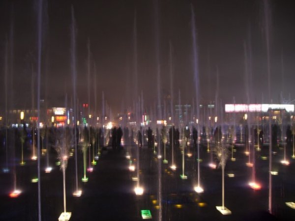 The famous water and lights show