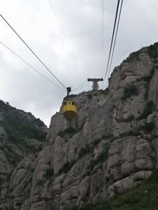 Cable car up to Montserrat 