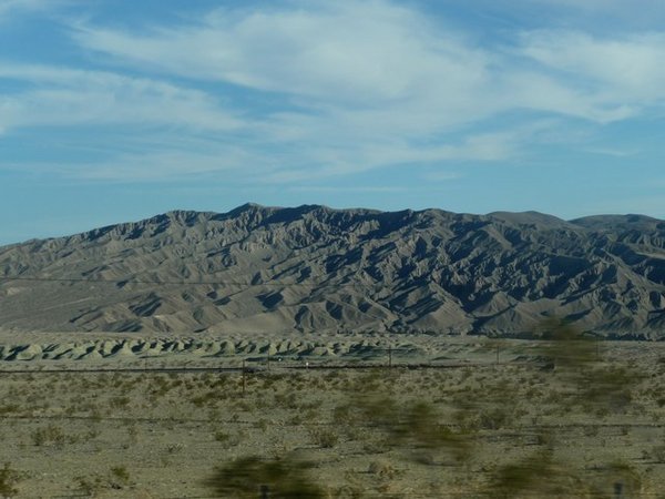 desert landscape on way out to vegas