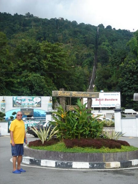 Rob at the base of Penang Hill
