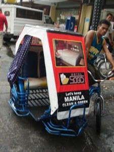 Side-car taxi in Manila