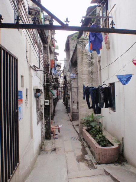 Narrow street in Guangzhou