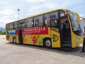 Our bus from Nanning to Hanoi.