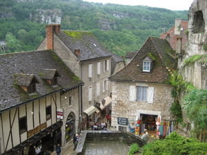 In the village of Roccomadour