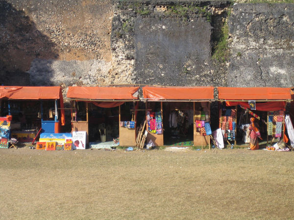 Market inside the Old Fort