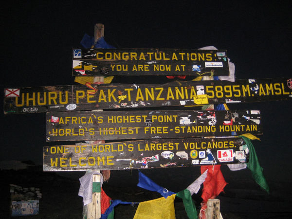 Uhuru Peak - 6am on day 6