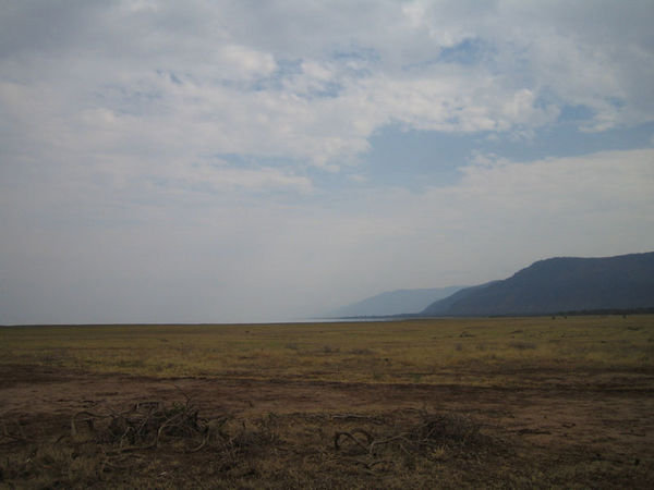 Cloud over Lake Manyara