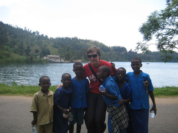 Me and the kiddies at Kibuye