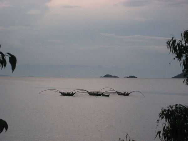 Fishing trawlers on Lake Kivu again