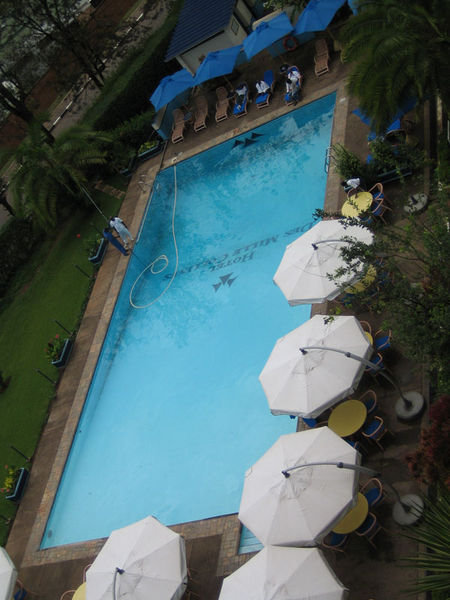 The pool at 'Hotel Rwanda'