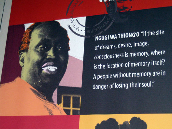 Poster in the Steve Biko exhibit