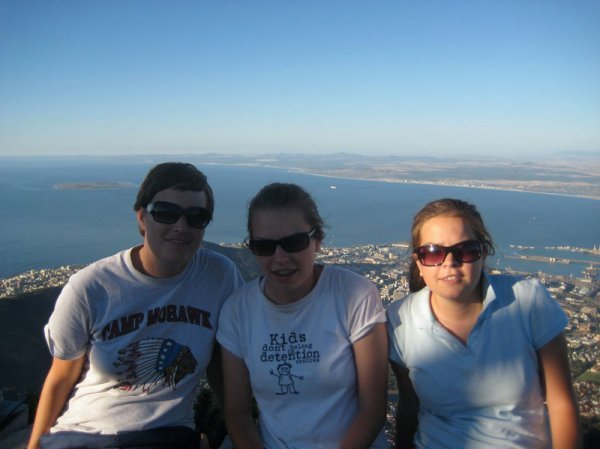 Me, Conor and Brigid on top of Table Mountain