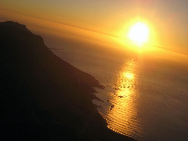 Sunset over the Western Cape