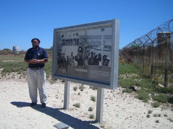 Our guide, former political prisoner Michael Mbatha
