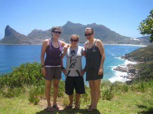 The three of us with Hout Bay in the background