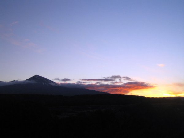 Mt Ruapehu at sunset