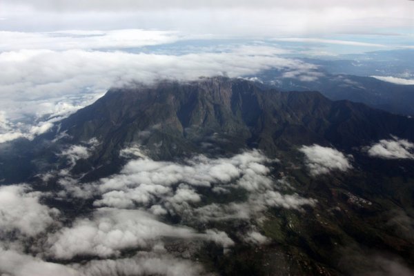 Mt Kinabalu from the air