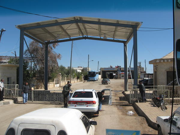 Border crossing between Syria and Turkey.