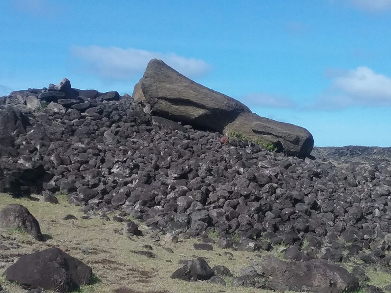 Toppled Moai :(