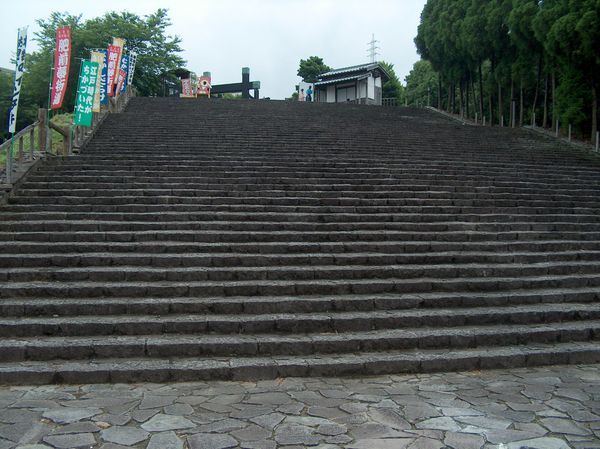 The steps up to Ninja park