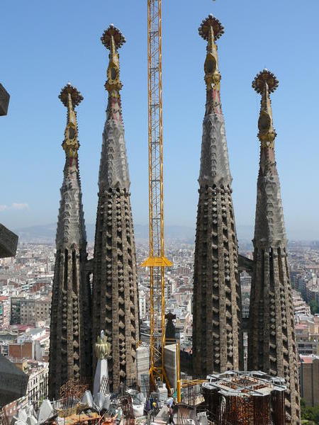 Atop of La Sagrada Familia