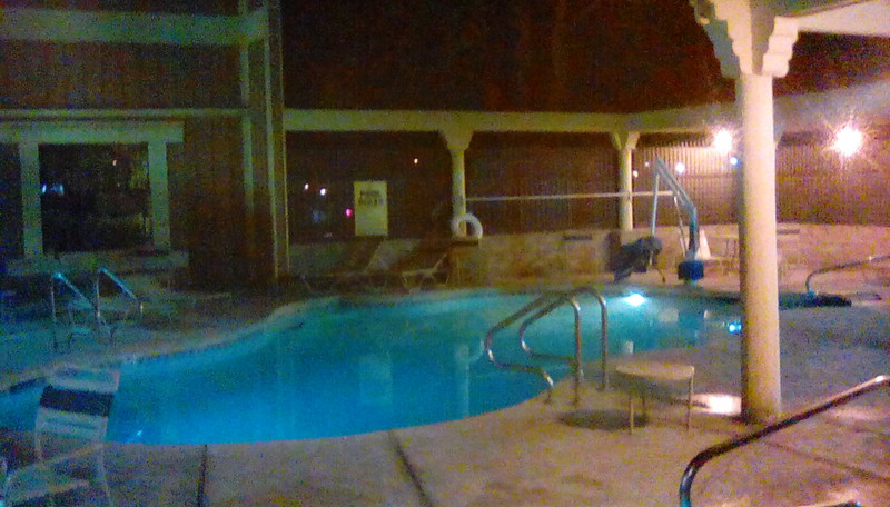 Swimming pool at campsite
