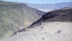 View climbing out of Death Valley