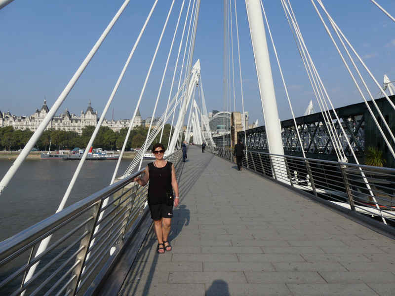 Jubilee Bridge across the River Thames