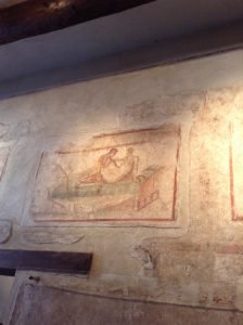 Ancient brothel in Pompeii