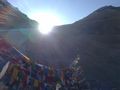 The sun shines on Tibet
