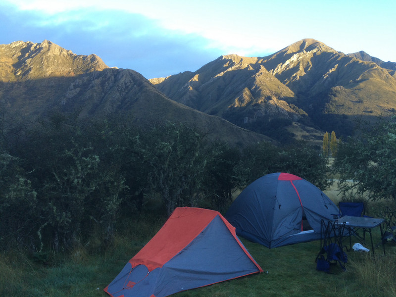 Bivouac au lake Moke 